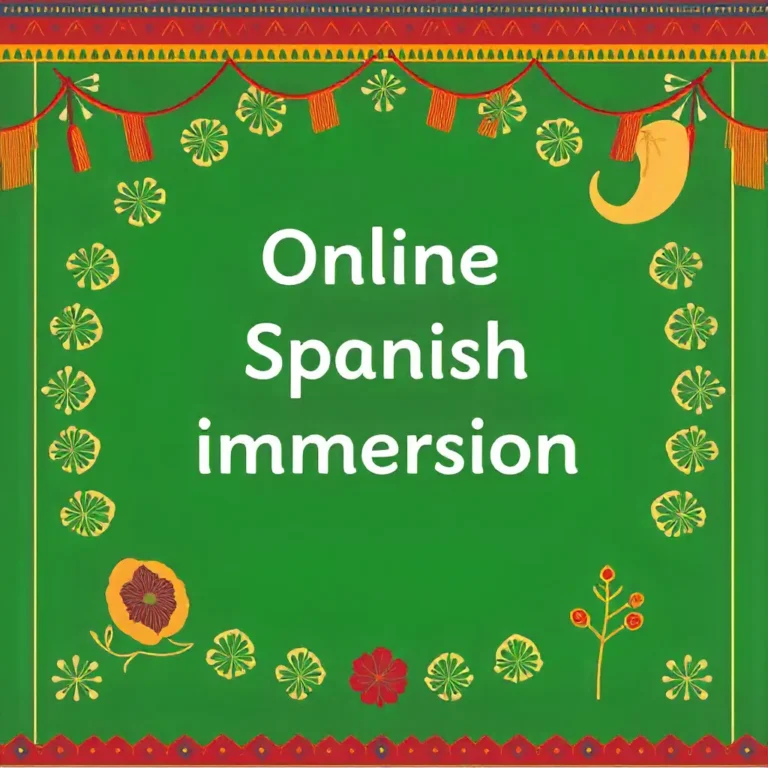 Online Spanish immersion