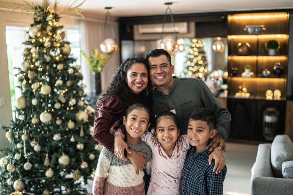 Oaxacan-Family-Celebrating-Christmas